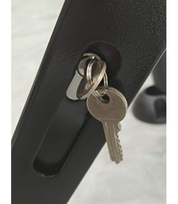 VALLA PARKING CON CERRADURA NEGRA