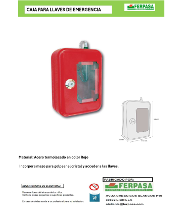 Caja llaves emergencia