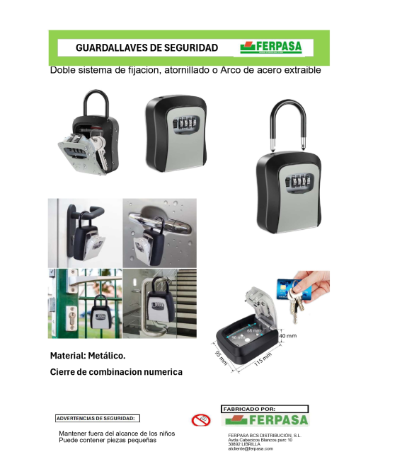 Guardallaves (Doble Sistema de Fijación)