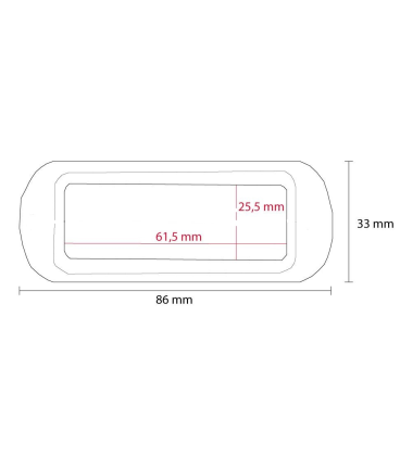 Marco Tarjetero de Plastico