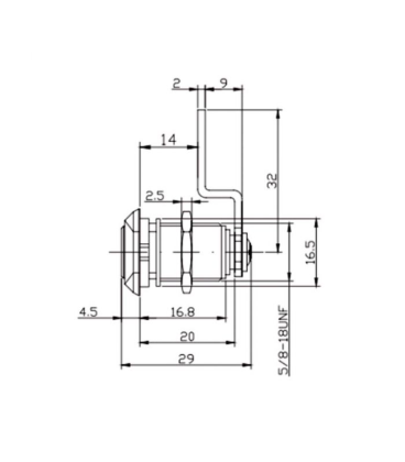CERRADURA BUZON MADERA