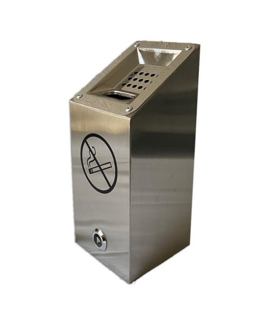 Cenicero Pared Mini Acero Inoxidable.