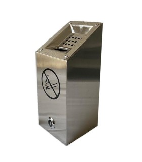 Cenicero Pared Mini Acero Inoxidable.