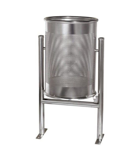 Papelera Mod Rhin Acero Inox