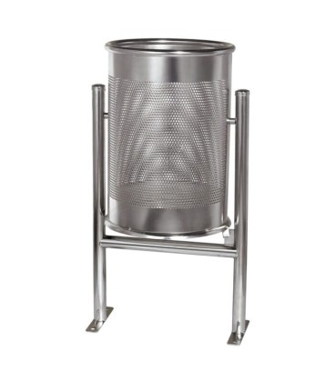 Papelera Mod Rhin Acero Inox