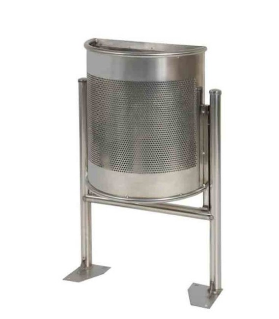 Papelera Mod Rhin semi Inox.