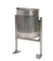 Papelera Mod Rhin semi Inox.