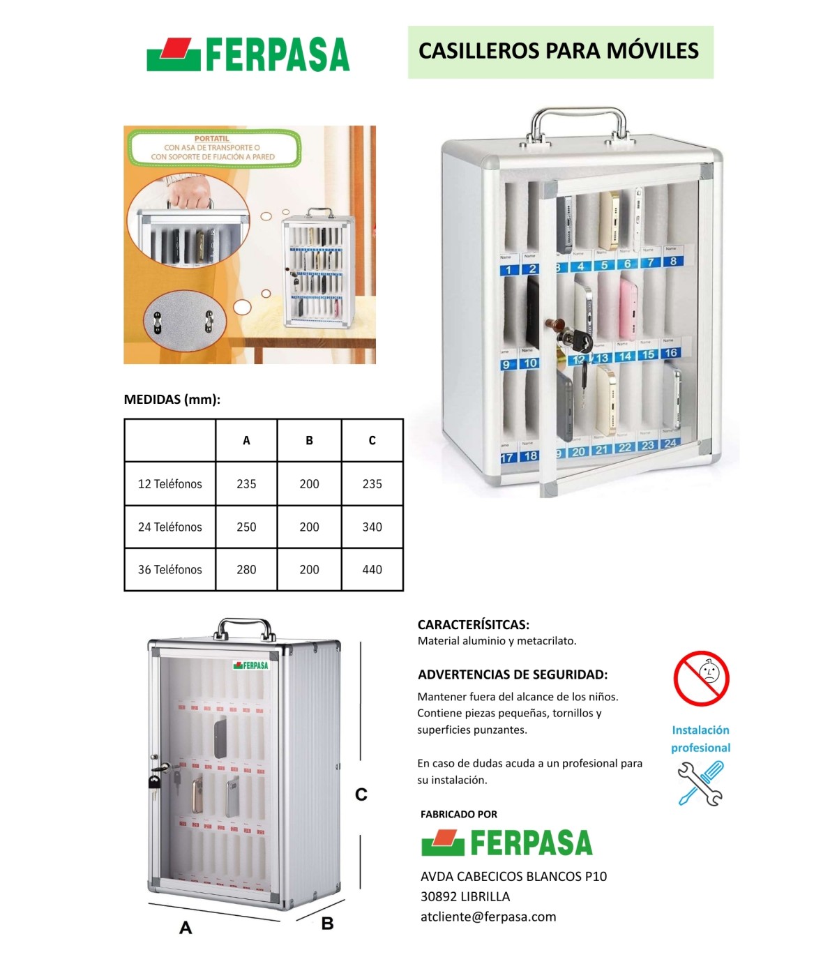 Casilleros para Teléfonos Móviles
