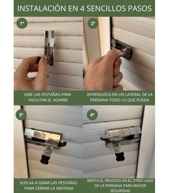 Pinzas Antirrobo Persianas