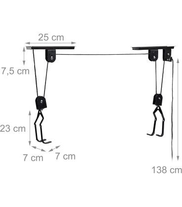 Soporte Colgador Bici Techo