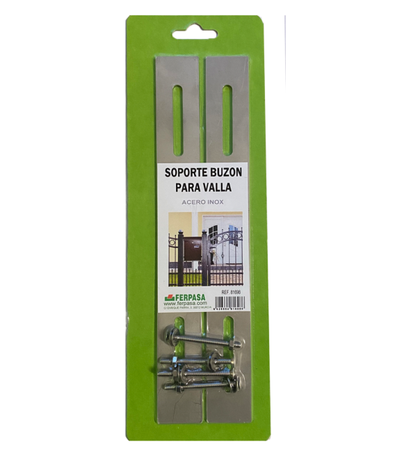 SOPORTE VERJA INOX. P/BUZON