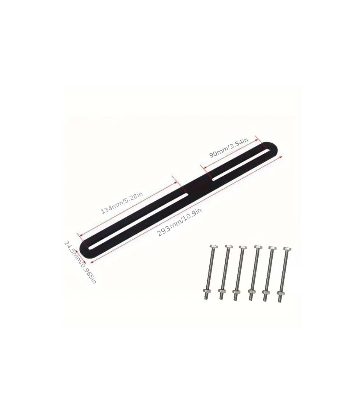 SOPORTE VERJA ACERO P/ BUZON