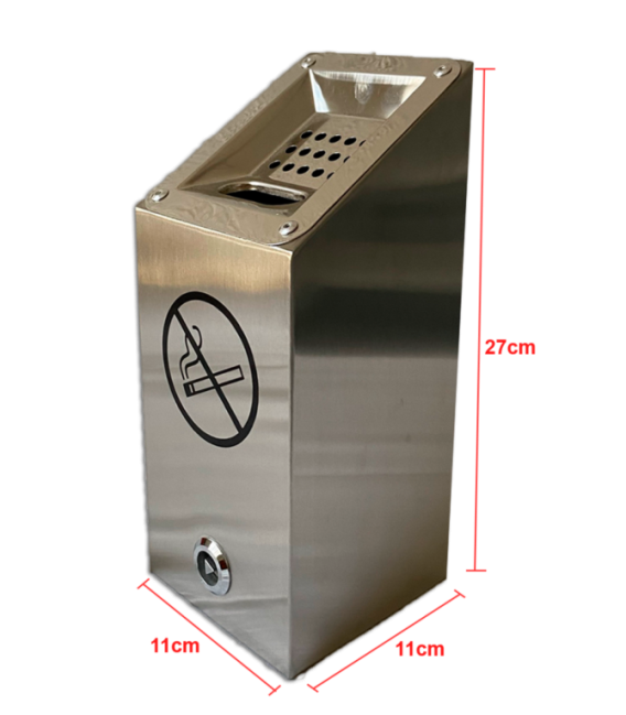 CENICERO PARED MINI ACERO INOX