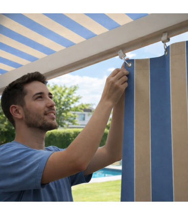 Poleas Dobles Correderas para Cortinas y Toldos