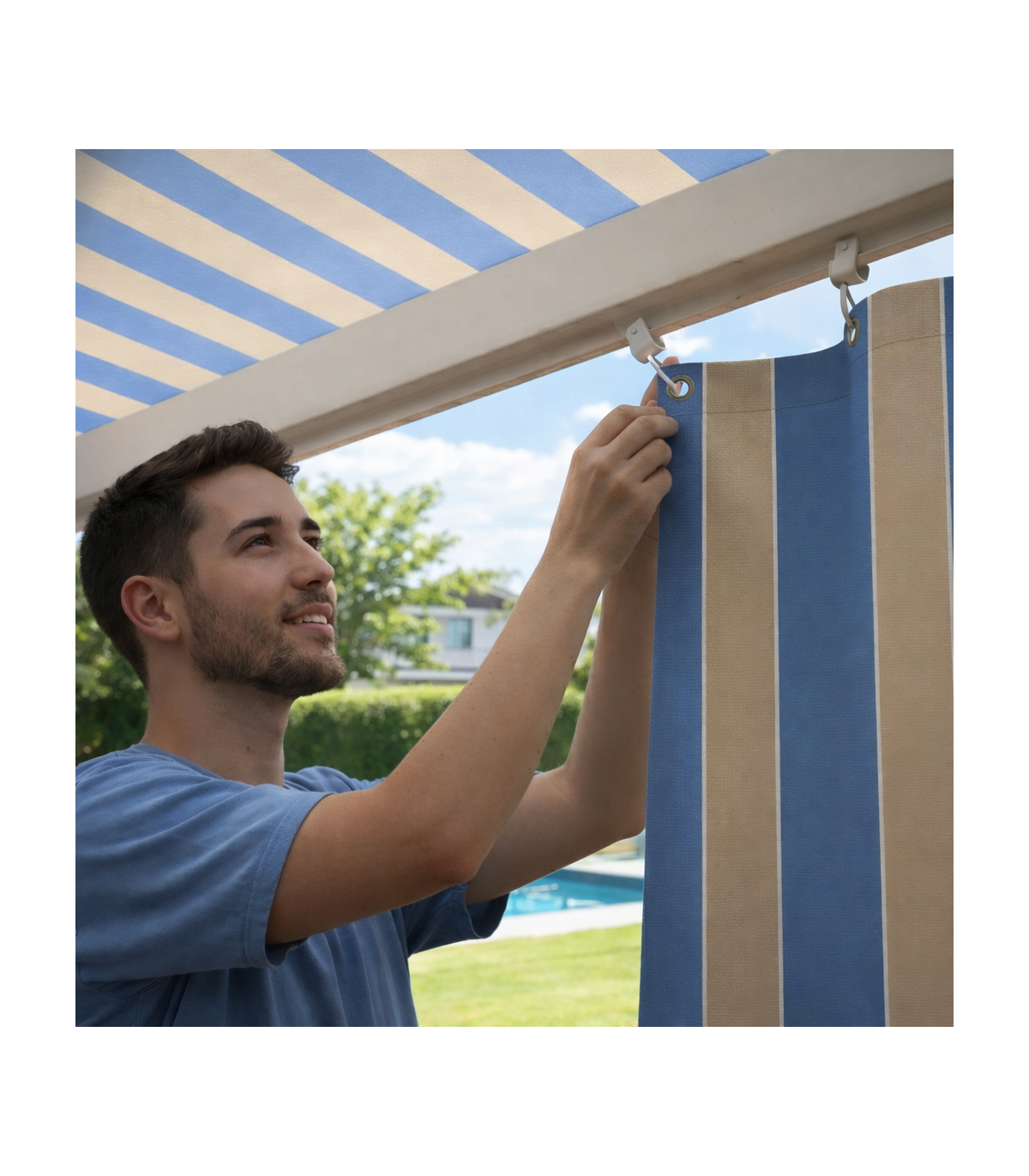 Poleas Dobles Correderas para Cortinas y Toldos