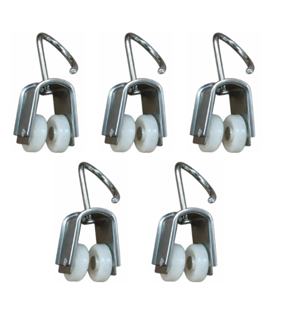 Poleas Dobles Correderas para Cortinas y Toldos