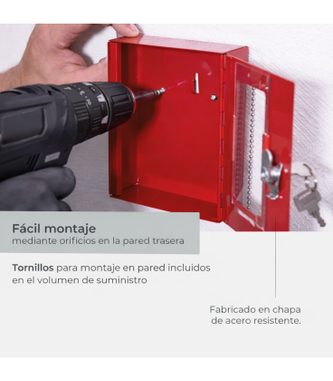 CAJA LLAVES DE EMERGENCIA 150X120X40 MM
