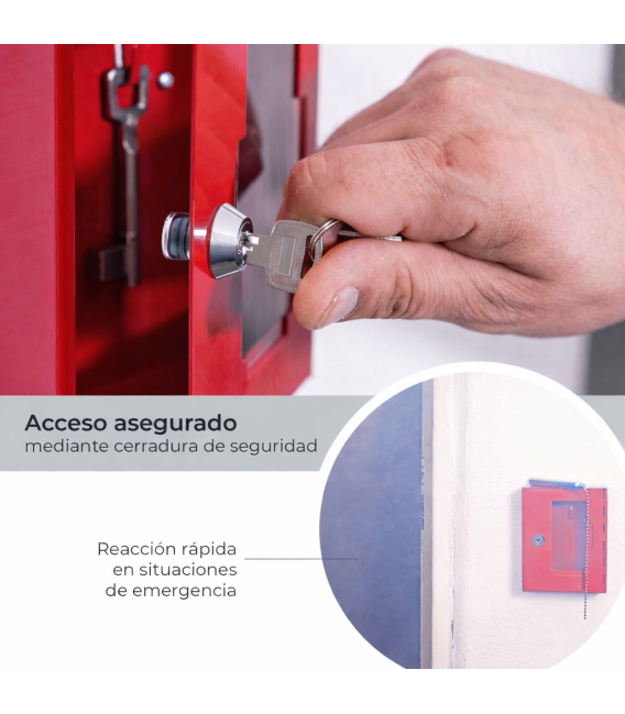 CAJA LLAVES DE EMERGENCIA 150X120X40 MM