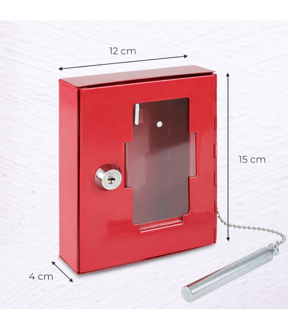 CAJA LLAVES DE EMERGENCIA 150X120X40 MM