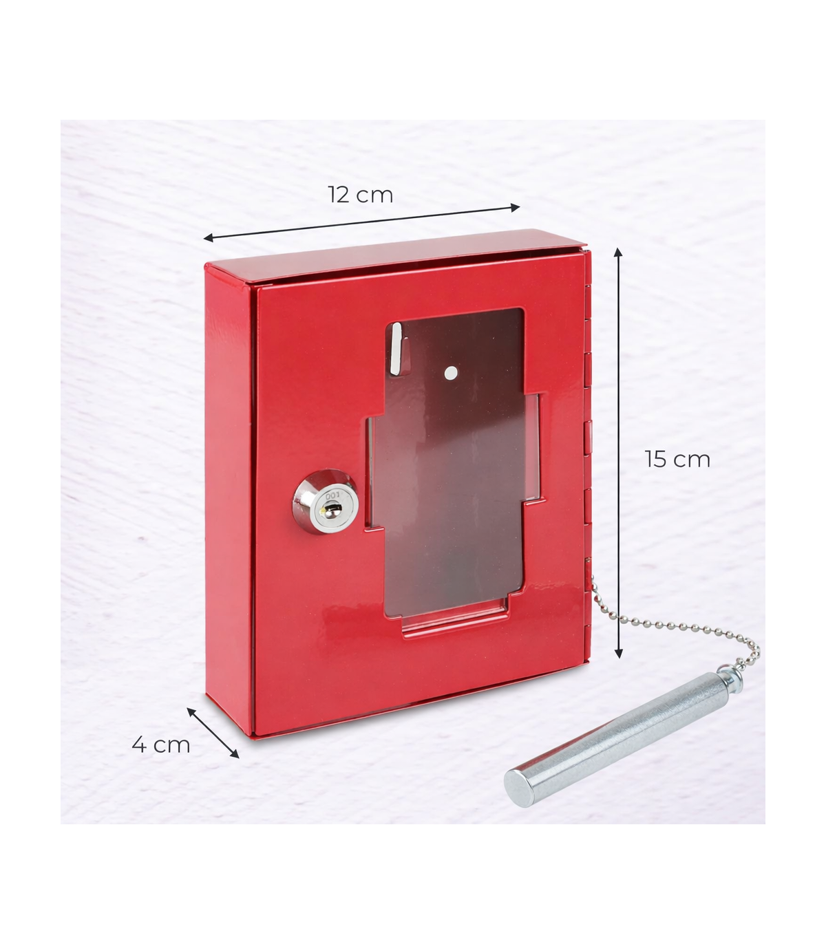 CAJA LLAVES DE EMERGENCIA 150X120X40 MM