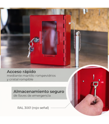 CAJA LLAVES DE EMERGENCIA 150X120X40 MM