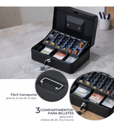 Caja de Caudales con Bandeja Contadora de Monedas/Billetes