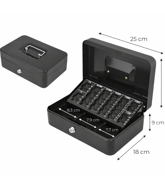 Caja de Caudales con Bandeja Contadora de Monedas/Billetes