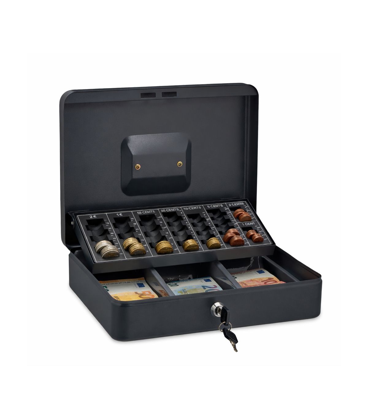 Caja de Caudales con Bandeja Contadora de Monedas/Billetes