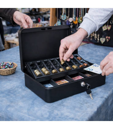 Caja de Caudales con Bandeja Contadora de Monedas/Billetes