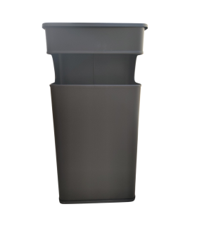 PAPELERA RECTANGULAR NEGRA