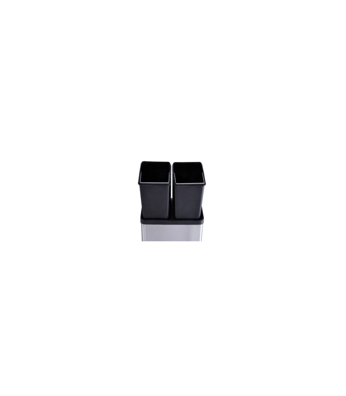 CUBO BASURA RECLICAJE ACERO INOX 3 COMPARTIMENTOS