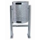 PAPELERA MOD «RHIN» ACERO INOX