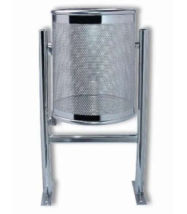 PAPELERA MOD «RHIN» ACERO INOX
