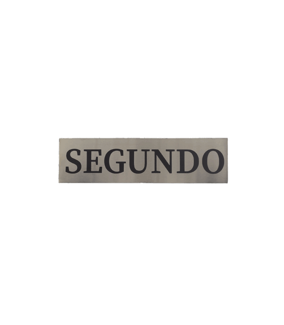 RÓTULOS ACERO INOX PLANTA (300X80MM)