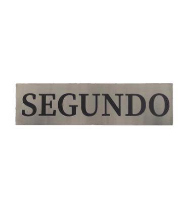 RÓTULOS ACERO INOX PLANTA (300X80MM)