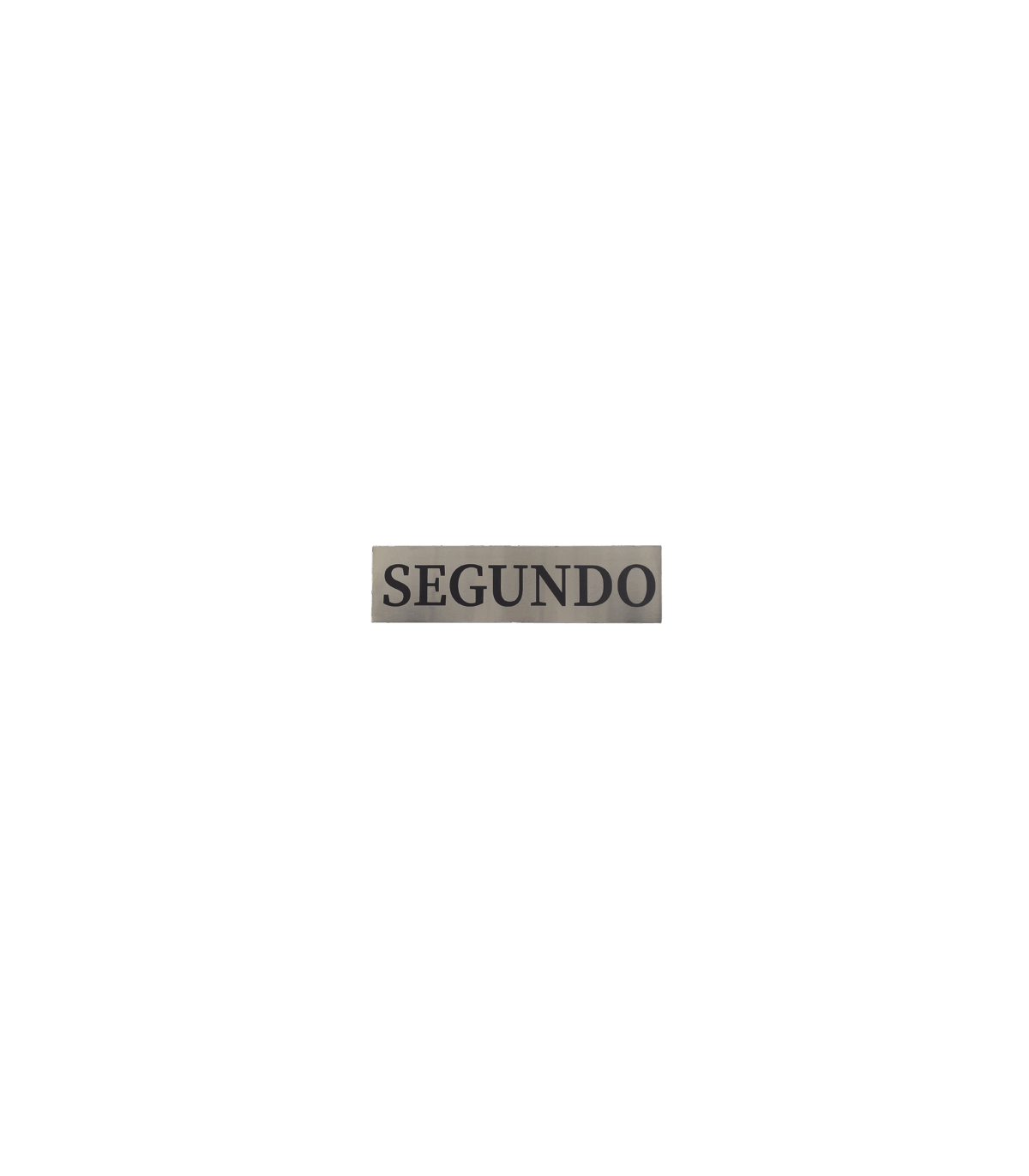 RÓTULOS ACERO INOX PLANTA (300X80MM)