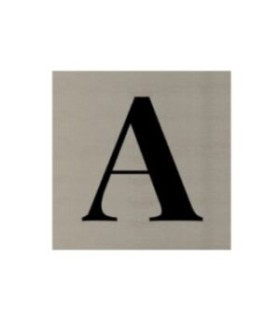 RÓTULOS ACERO INOX PUERTA (80X80MM)
