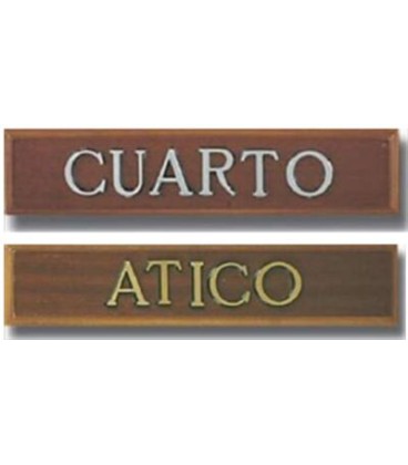 RÓTULOS MADERA PLANTA (350X80MM)