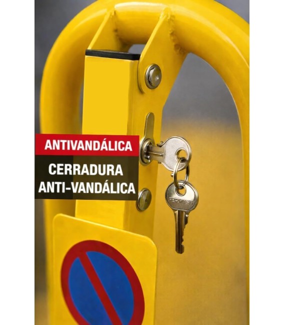VALLA PARKING MOD AMARILLA C/CERR ANTIVANDÁLICA