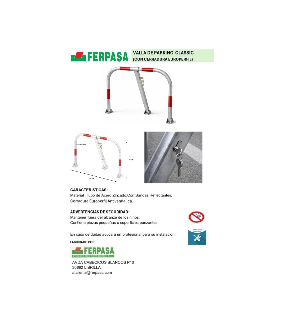 VALLA PARKING MOD CLASSIC C/CERR  EUROPERFIL