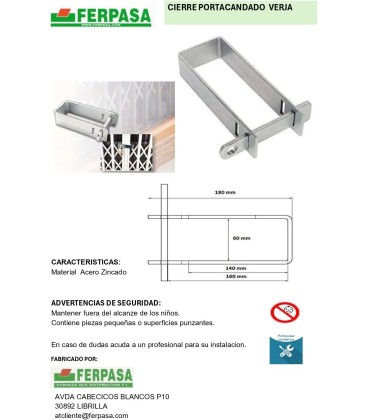 Portacandados Verja