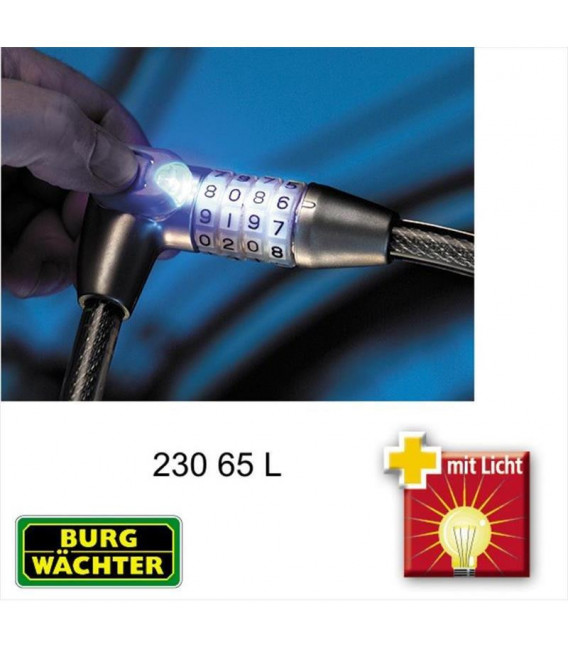 Candado Bici Con Luz 230 65cm