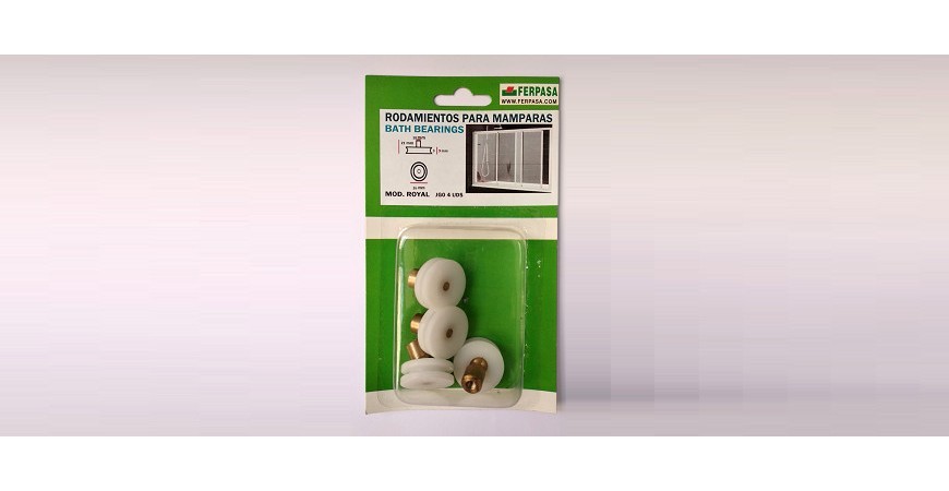 Rodamientos para mamparas de baño